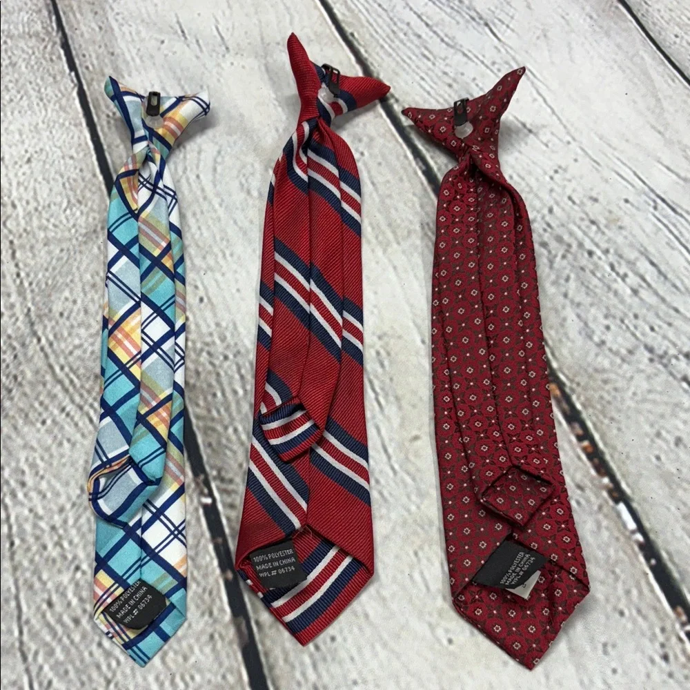 Stylish Boys Clip on Ties.